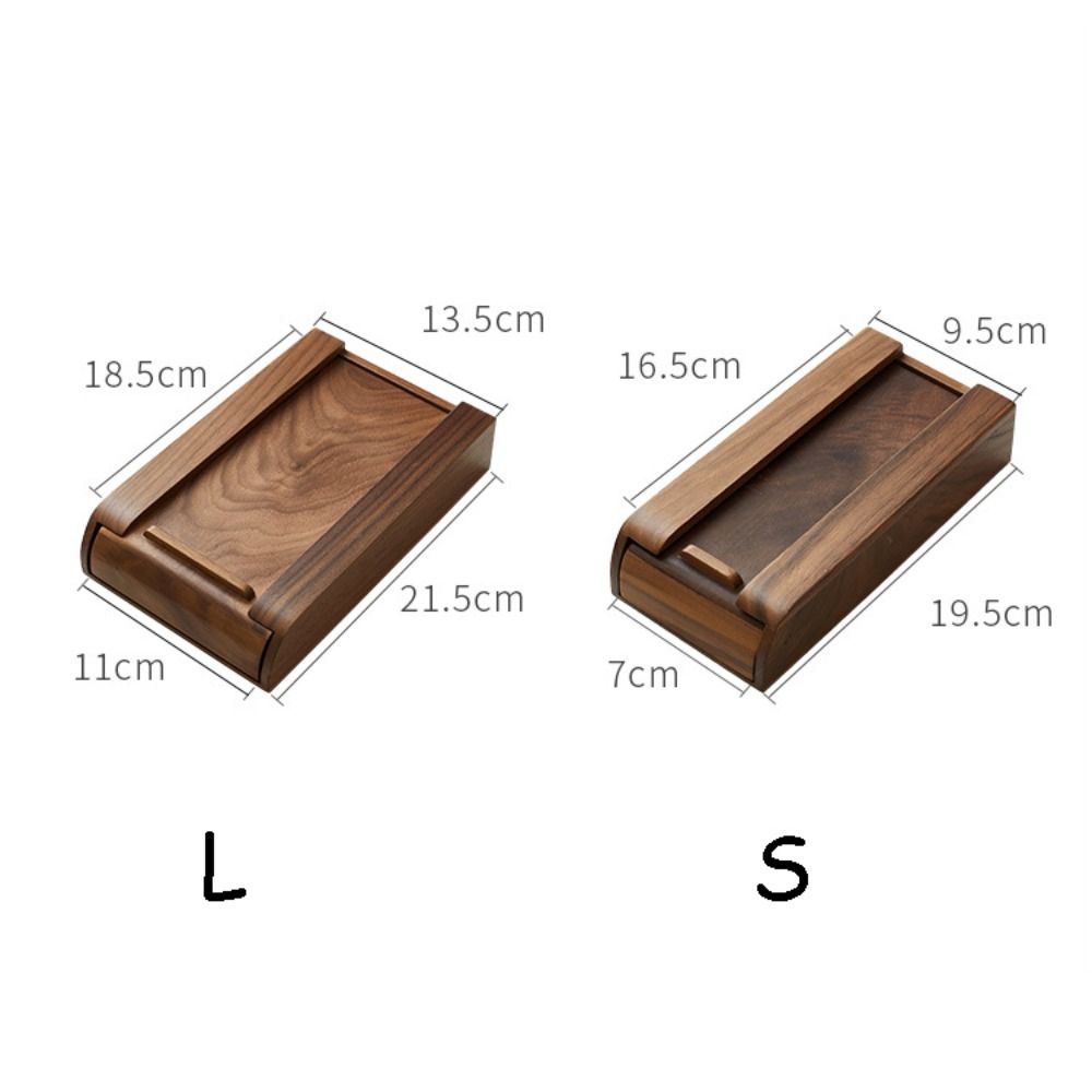 Pull Type Space Saving Natural Decoration Under Desk Adhesive Stationery Container Hidden Drawer Home Storage Wooden Storage Drawer