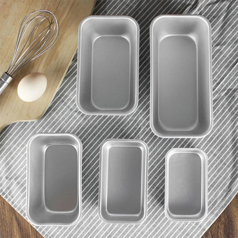 1Pc Square Box Mold Baking Tool Aluminum Alloy Non-Stick Bread Cheese Cake Toast Pan DIY Kitchen Baking Cake Mold CF8