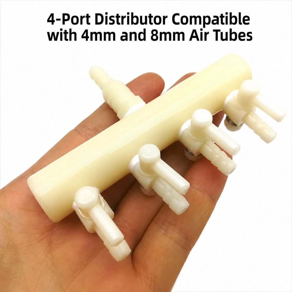 1Pcs Durable 2/3/4/5/6Way Aquarium Air Pump Hose Splitter Independent Control Switch Knob Adjustment Oxygen Pipe Distributor Valve Accessories Multi Way Distributor Air Flow Control Valve for Aquarium Air Pump
