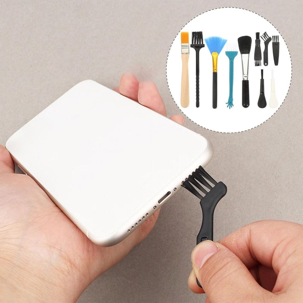 5/6/9/10Pcs Multifunctional Portable Keyboard Cleaning Brush Kit Dust Removal Mini Cleaning Brush Kit Practical Reusable Dust Cleaner Kit Laptop
