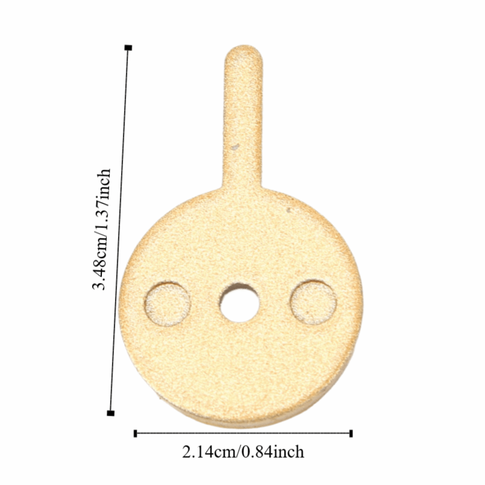 2 Pair Durable 10 Inch Scooter Brake Pads Low Noise Metal Disc Brake Pads High Braking Force High Performance Electric Scooters Brake Pads for KUGOO M4 Electric Scooters