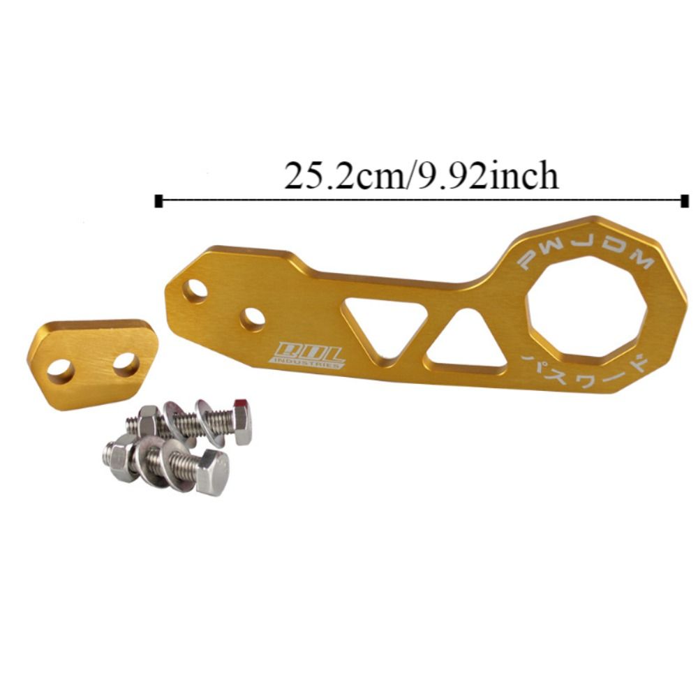 Safe Aluminum Alloy Towing Hook Compact Portable Racing Rear Tow Trailer Precise Dimension Durable Car Auto Rear Bumper Trailer Hook Honda Civic