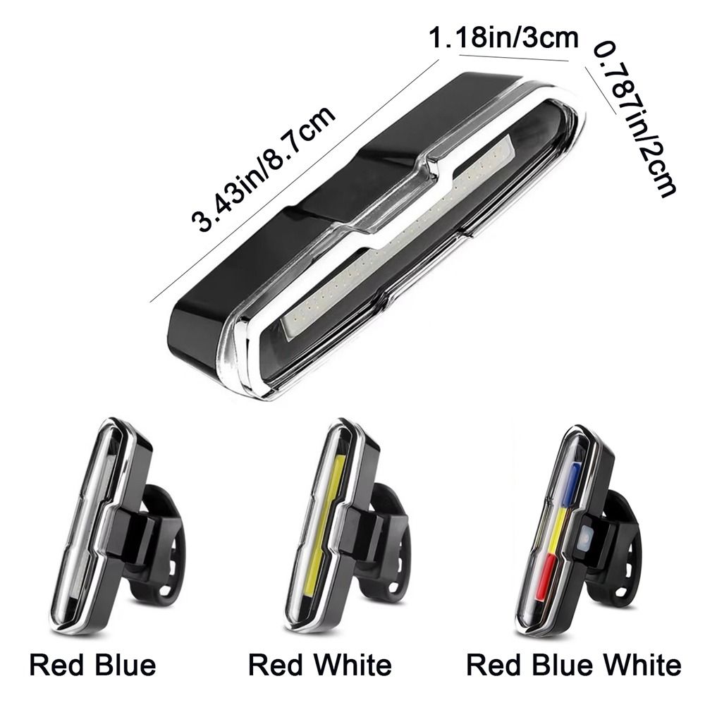 Portable Rechargeable Bicycle Rear Lights Ultra Bright High Intensity Cycling Rear Tail Light Safety Warning Waterproof LED Bike Lights Night Riding