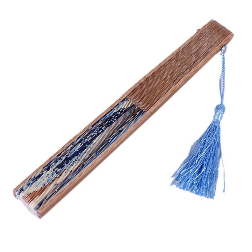 Silk Bamboo Decoration Home Prom Gifts Wedding Folding Fan Hand Held Fan Hand Fan
