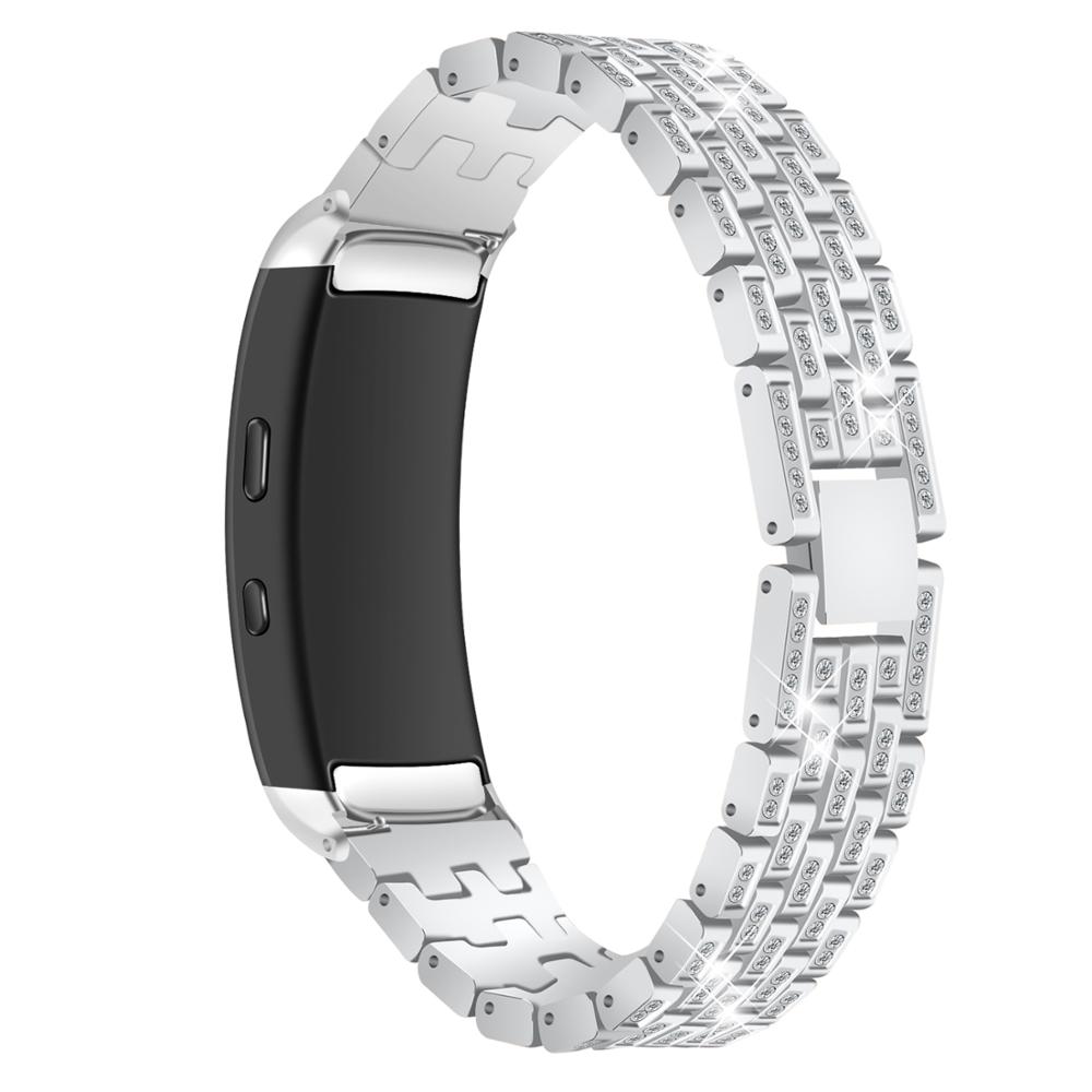 【New arrival】For Samsung Gear Fit 2 Fit2 PRO SM-R360 Watch Bands Accessories Crystal Rhinestone Diamond Stainless Steel Metal Watch Bands