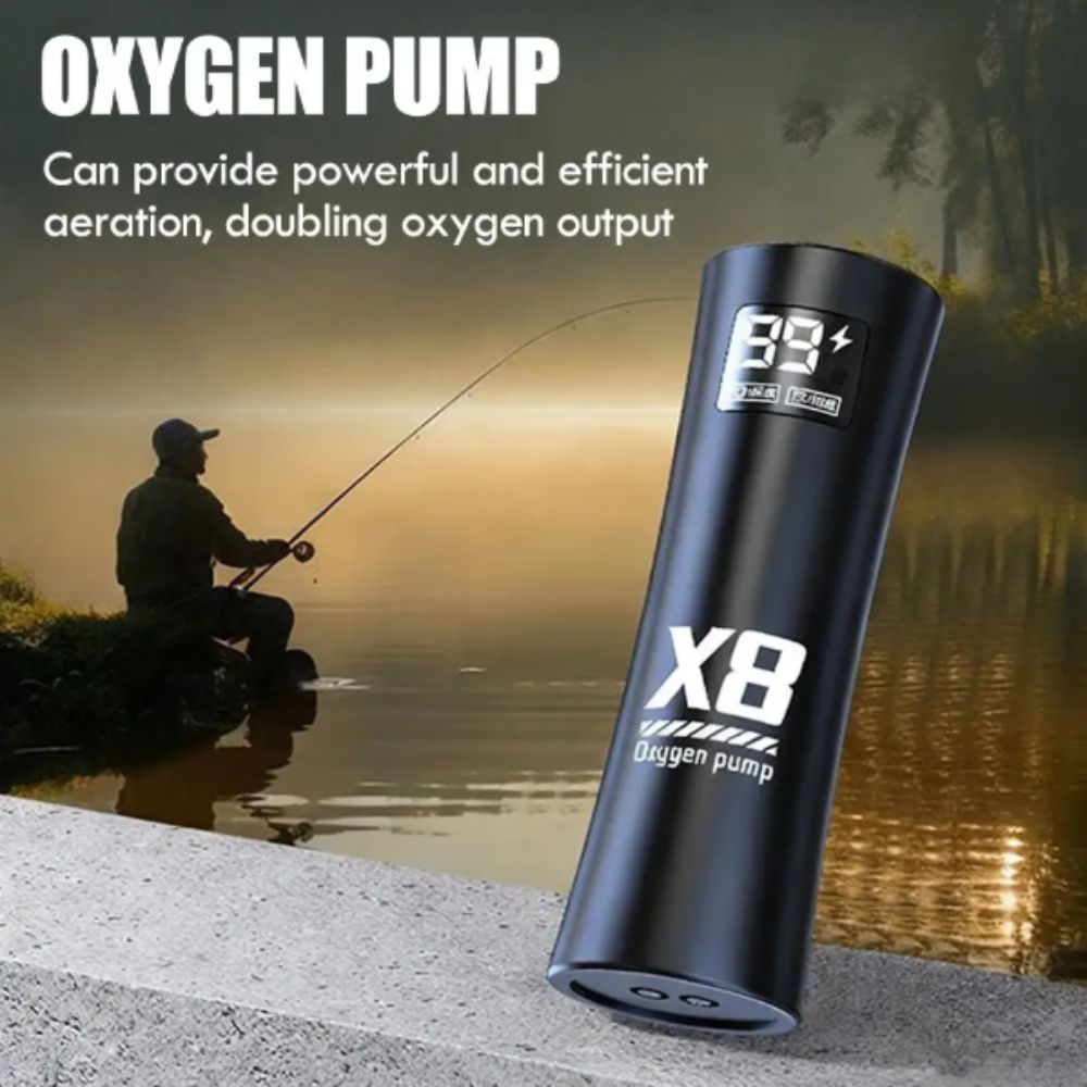 Portable 5W Power Aquarium Oxygen Pump Low Noise Lithium Battery Portable Oxygen Pump Mute Design Quiet Operation Rechargeable Air Pump Household Use