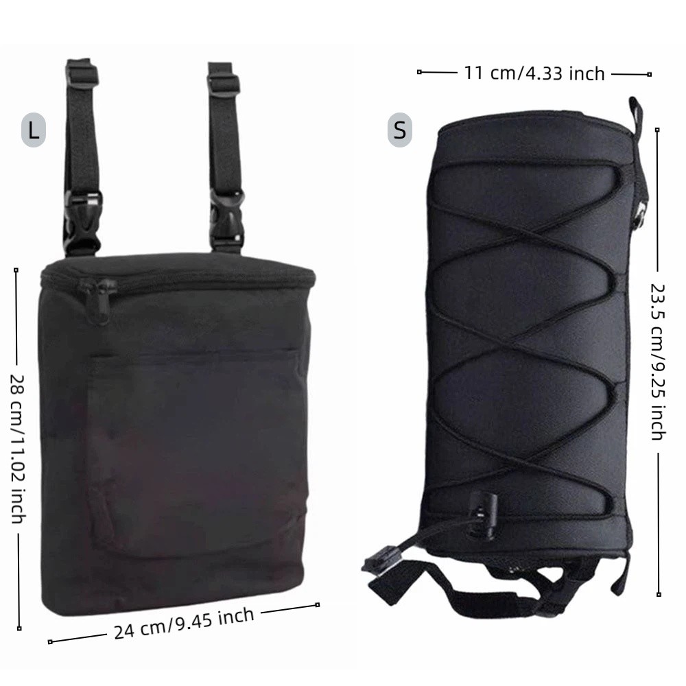Carry Bag Waterproof Bicycle Front Tube Bag Multifunctional Durable Bicycle Handlebar Bag Portable Adjustable Cycling Storage Bag Outdoor Use