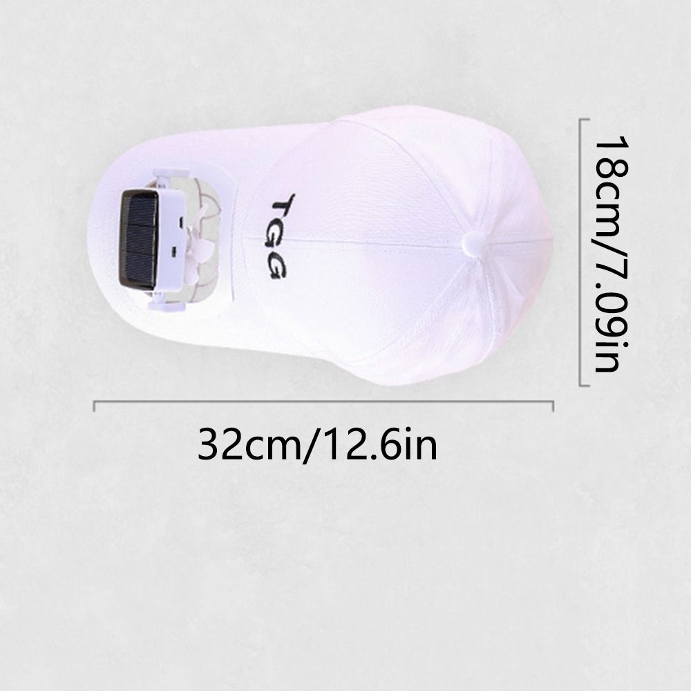 Energy-saving Korea Style Solar Fan Hat Strong Wind Solar Powered Sunhat with Cooling Fan Charging Adjustable Wide Brim Baseball Cap Sport