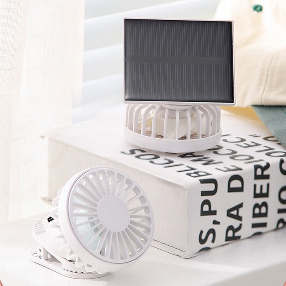 Personal Low Noise Portable Solar Fan 3 Gears Adjustable Small Air Cooler Handsfree Recharging Mini Solar Powered Fan Cap