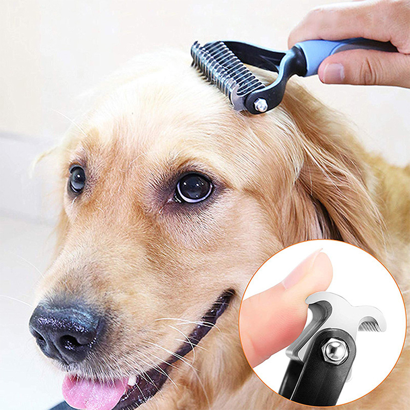 Wenefang Fashion Professional Pet Deshedding Brush Dog Hair Remover Pet Fur Knot Cutter Puppy Cat Comb Brushes Dogs Grooming Shedding Supplies