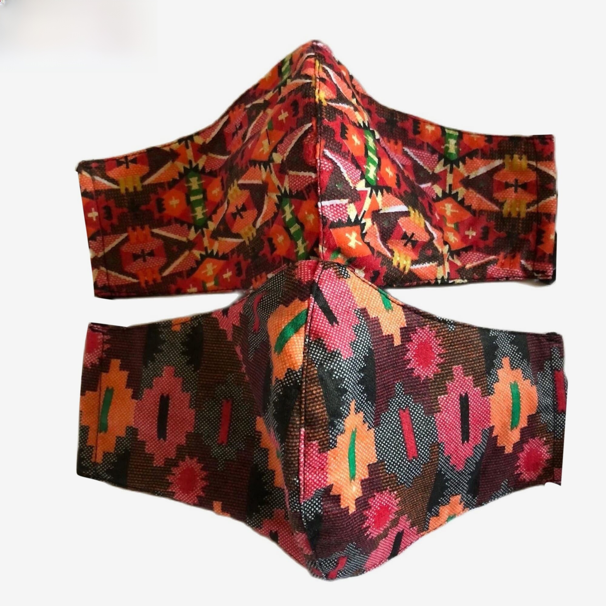 J.Fisher Dhaka Printed Mask With Adjustable Stopper ( Pack Of 2)