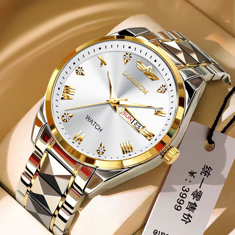 【Innovative design】Lanso 2025 New Men's Automatic Mechanical Watch - Water-Resistant Calendar Wristwatch for Men