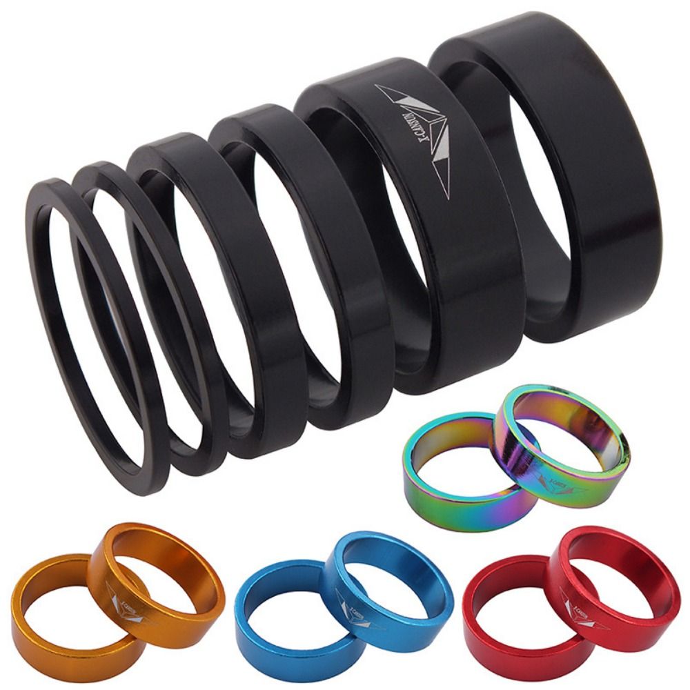 6pcs/set Freehub Gasket Flywheel Spacer Bicycle Hub Washer Bottom Bracket Washer Gasket Bicycle Headset Washer Durable Practical Flywheel Cassette Gasket Mountain Bike