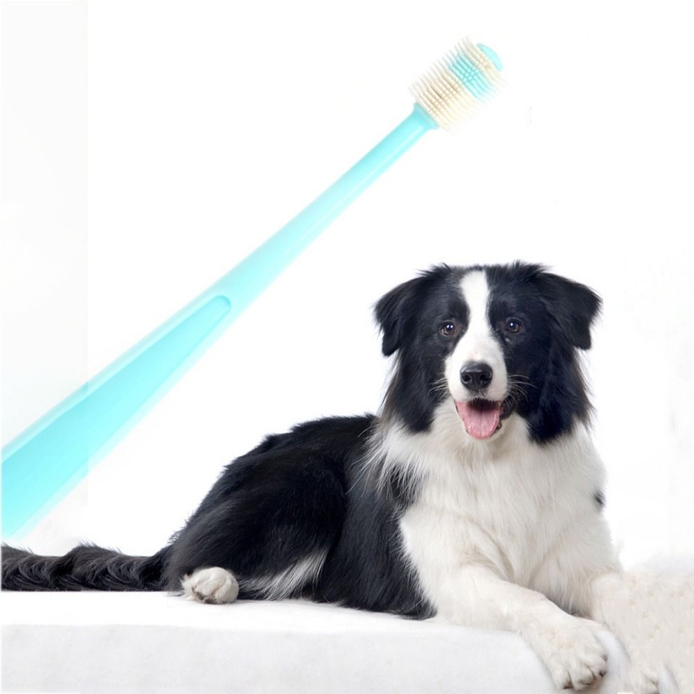 Portable 360 Degree Dog Toothbrush Silicone Wear Resistant Cat Toothbrush Bite Resistant Soft Pet Oral Cleaning Toothbrush Deep Clean