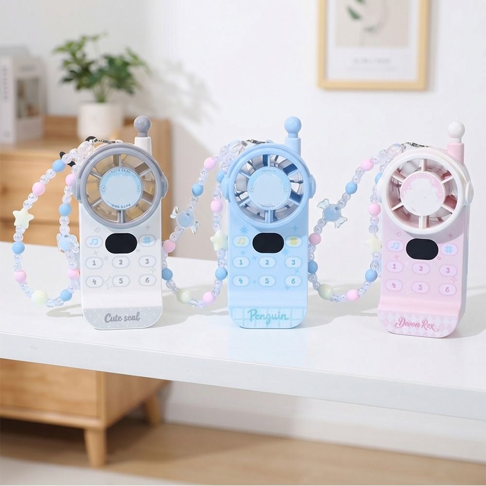Mini Fan 199 Speed Adjustable Retro Brick Phone Fan Adjustable Speed Quiet Operation Rechargeable Fan Power Level Indicator Cute and Fun Portable Mini Fan Portable Use