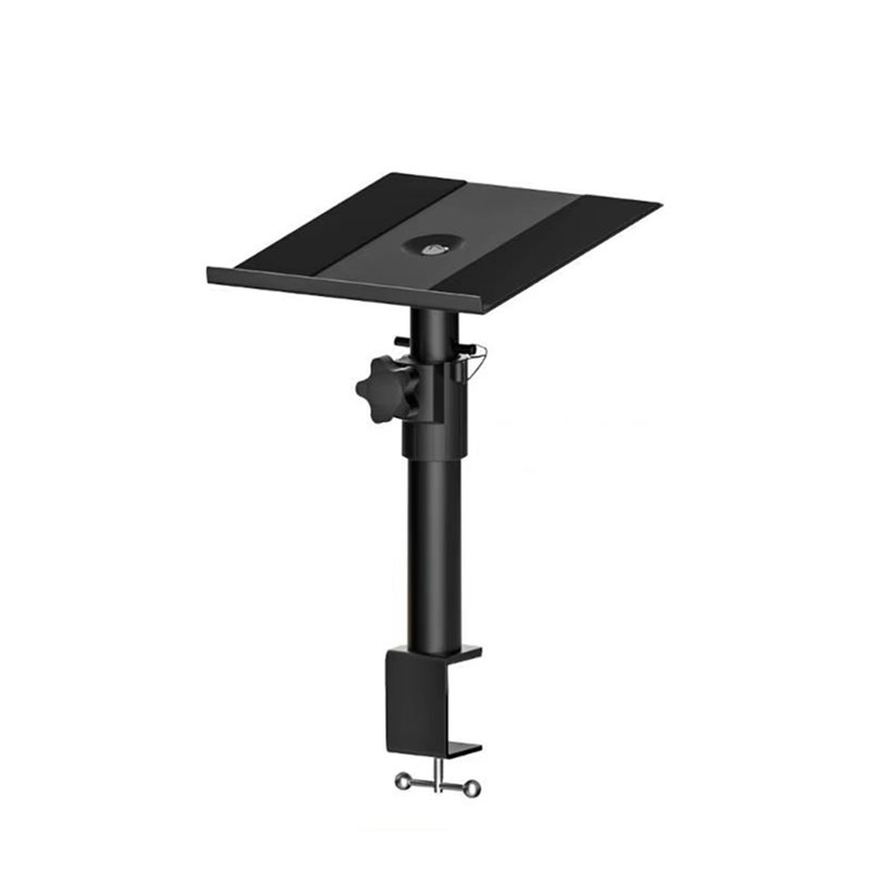 For Studio-Grade Clamp Mount Speaker Stand Adjustable Desktop Platform for Studio Monitors Computer Speakers Height