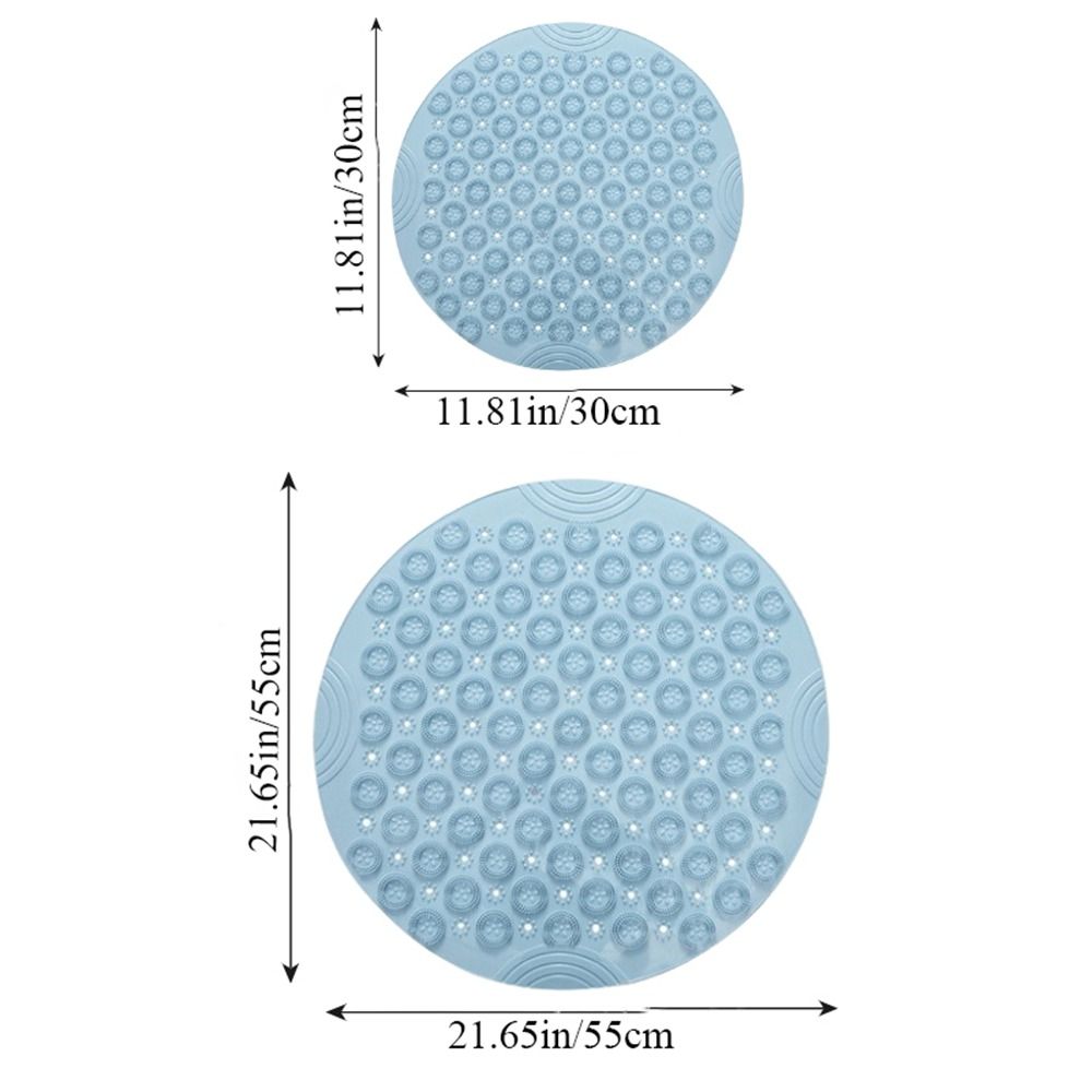 Creative Soft Suction Cup Easy to Clean Textured Surface Drainage Bathroom Carpet Bathtub Mat Bath Mat Massage Foot Pad