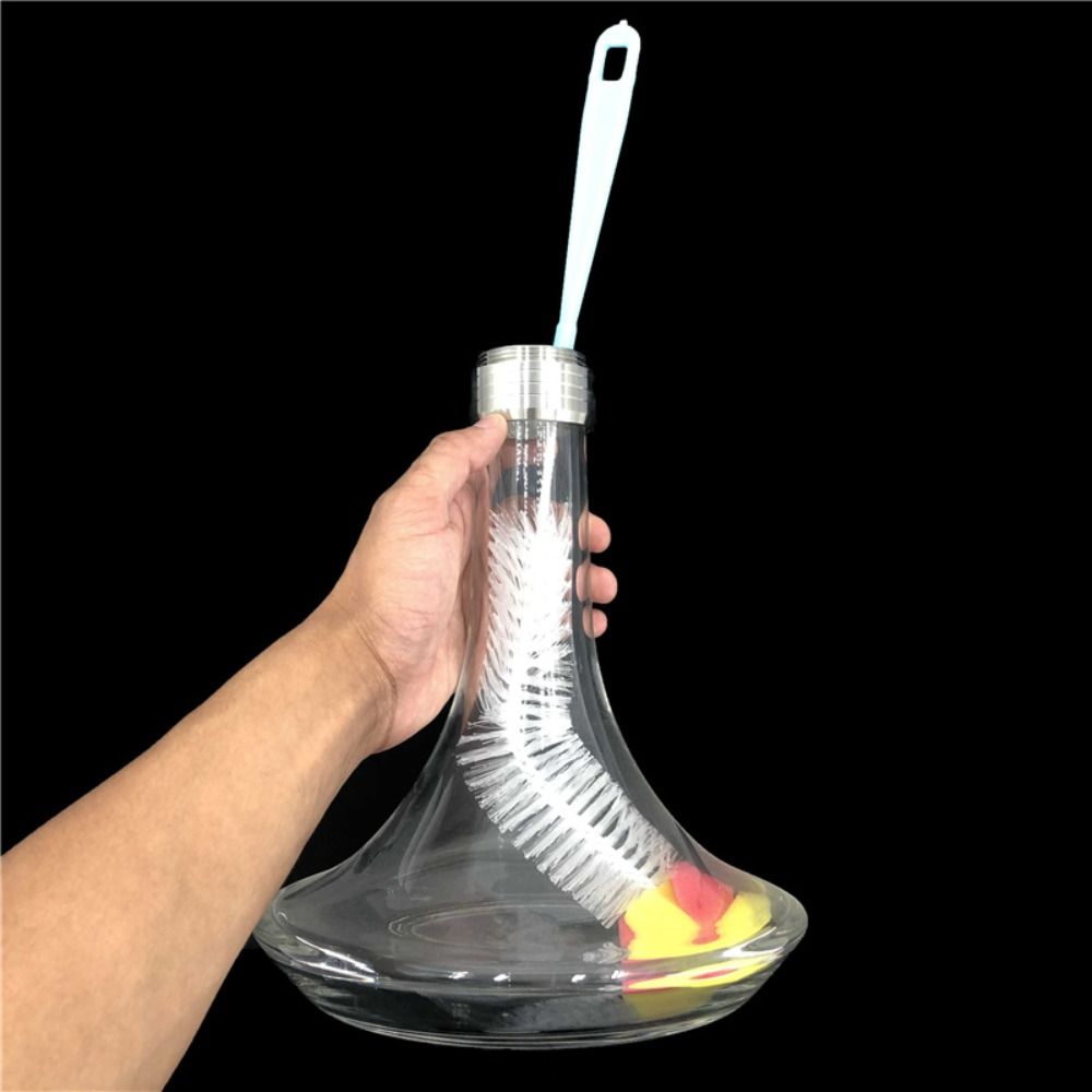 Clean Tools Plastic Decanter Brush With Long Handle Foldable Bottle Brush Durable Convenient Bottle Cleaning Brush Glass Bottle