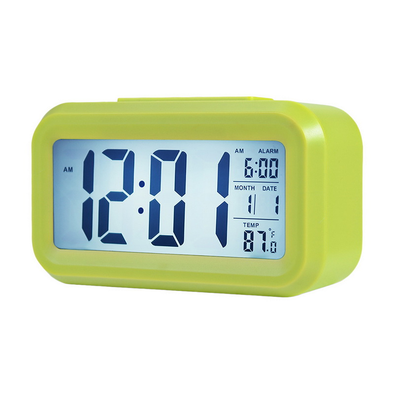 【New Trend】Alarm Clock Large Display With Calendar For Home Office Table Clock Snooze Electronic Kids Clock LED Desktop Digital Clocks