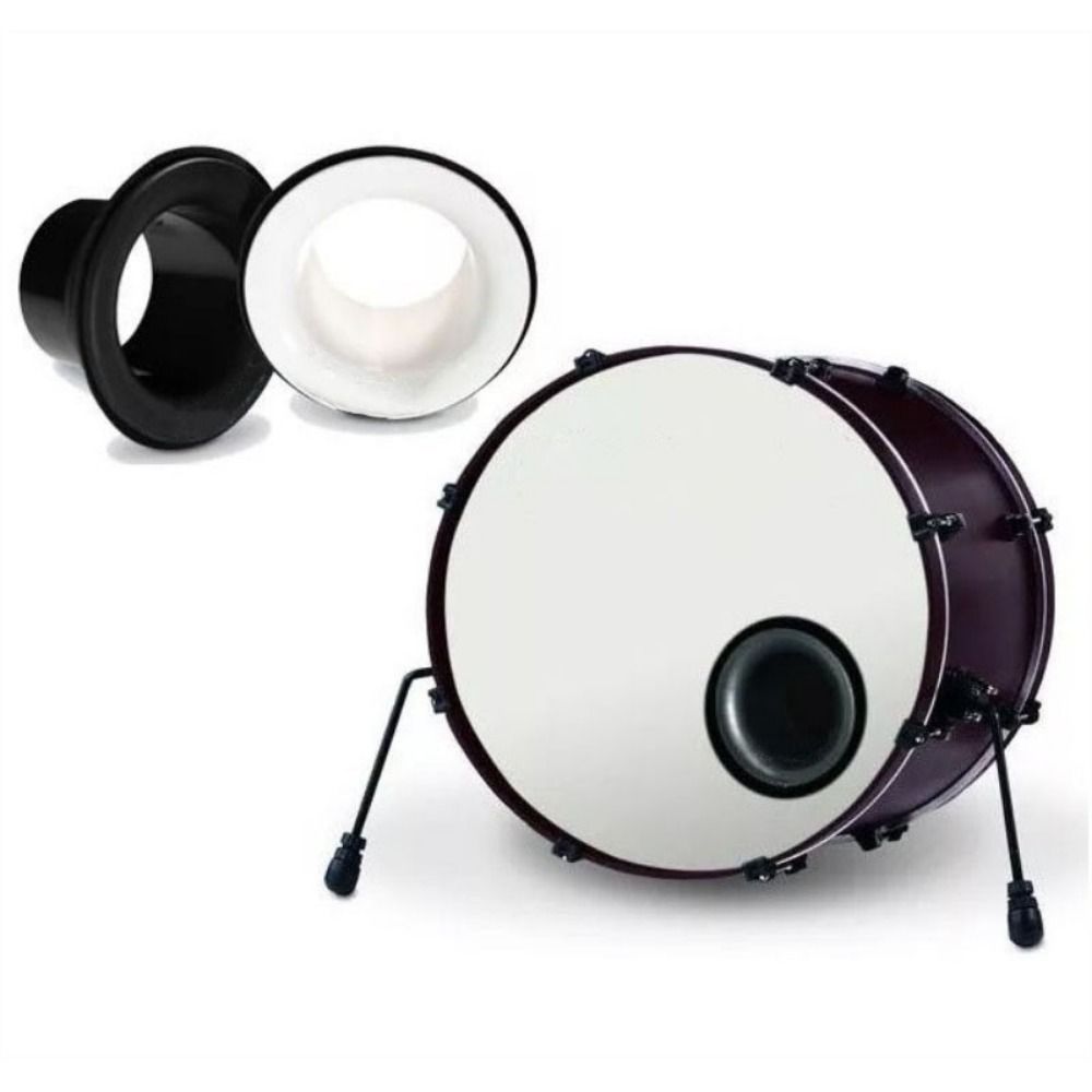 Percussion Port Insert Bass Drum Enhancer Enhancement Drum Bottom Drum Kick Booster Voice Loudspeaker Black White Red Bass Drum Enhancement Microphone Accessories