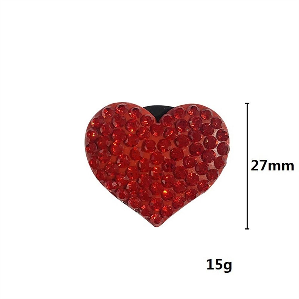 Girls Gifts Creative Bling Heart Heart-shaped Auto Ornament Auto Clip Air Outlet Decoration Car Aromatherapy Clip Car Aroma Diffuser