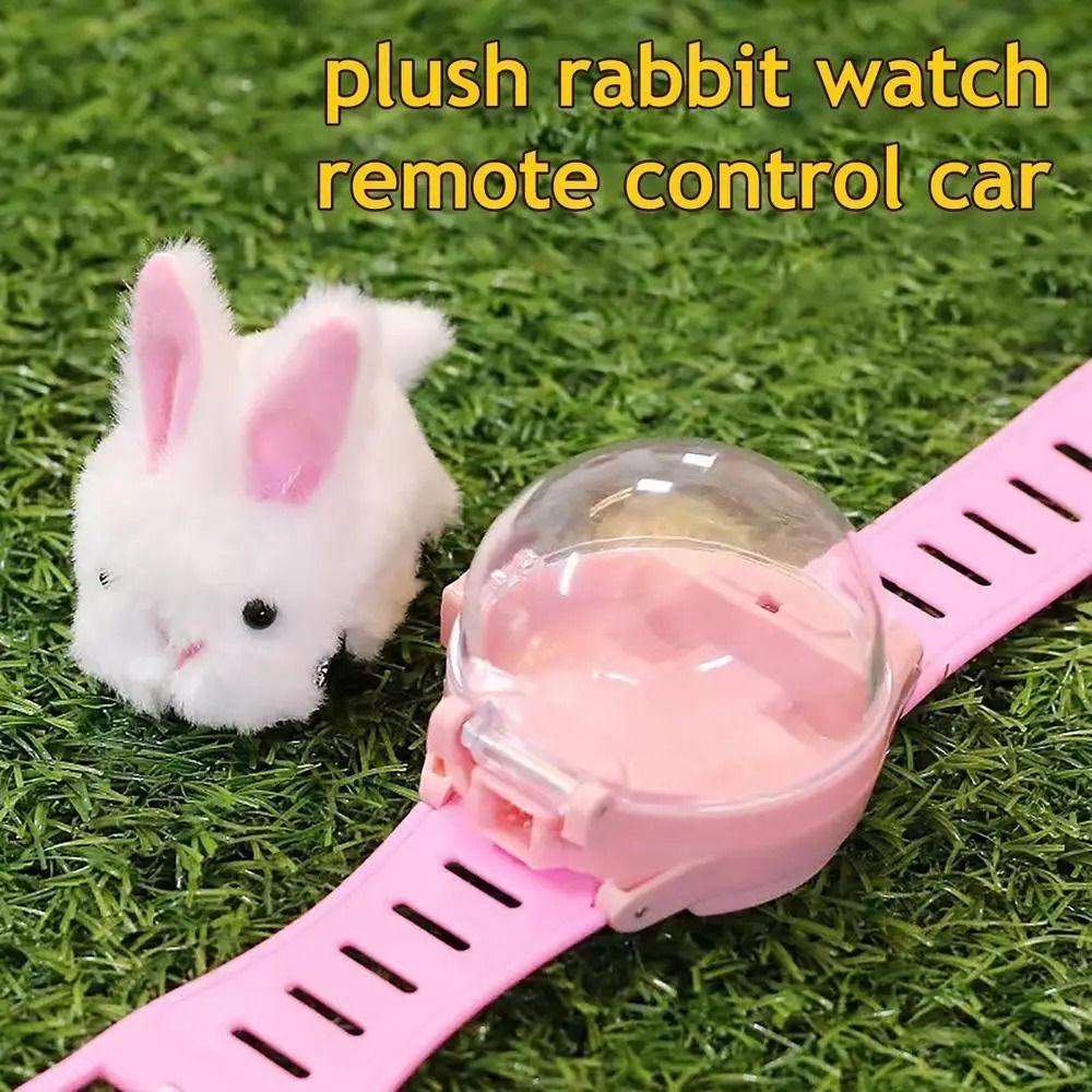 Radio Controlled Toy Wrist Watch Mini Racing Car with LED Lights Rabbit RC Models Car 2.4GHz Rechargeable Radio-controlled Car Collection