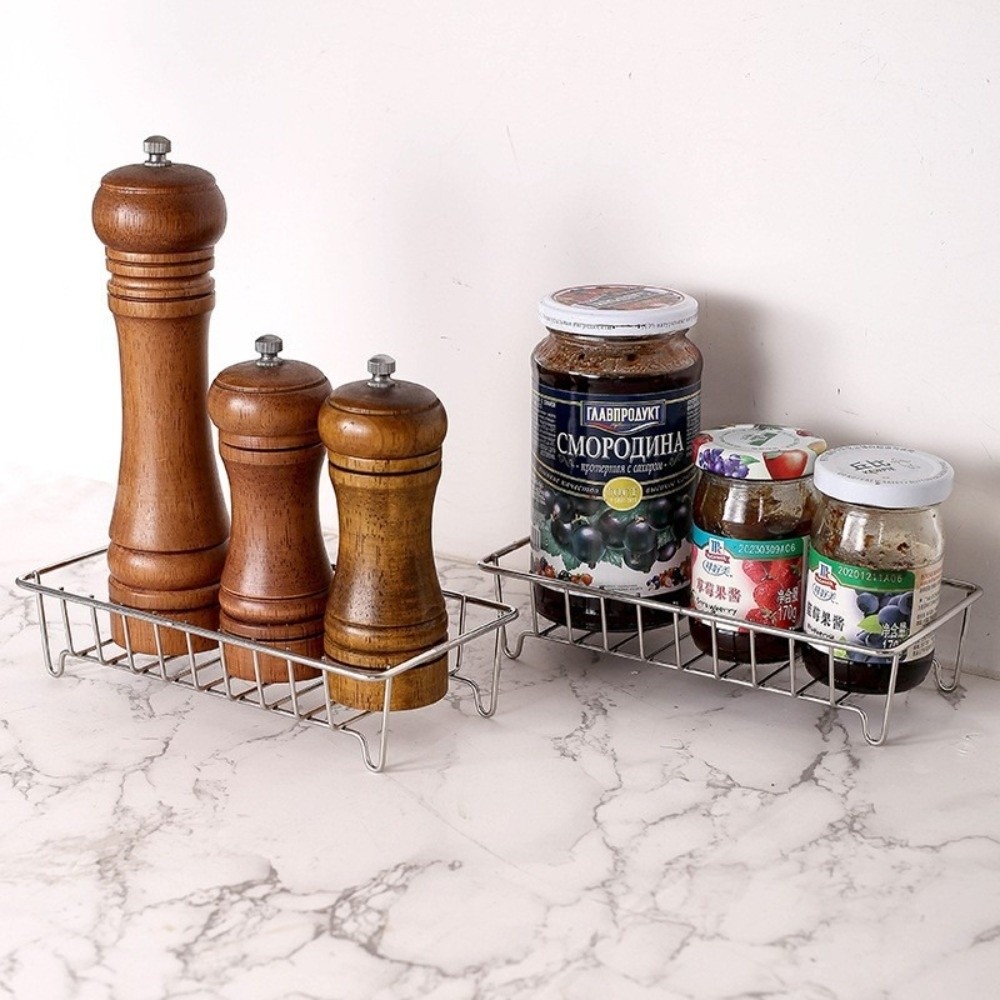 New Stainless Steel Bathroom Storage Rack Space Saving Modern Design Storage Stand Multipurpose Waterproof Organizer Tray Household Use