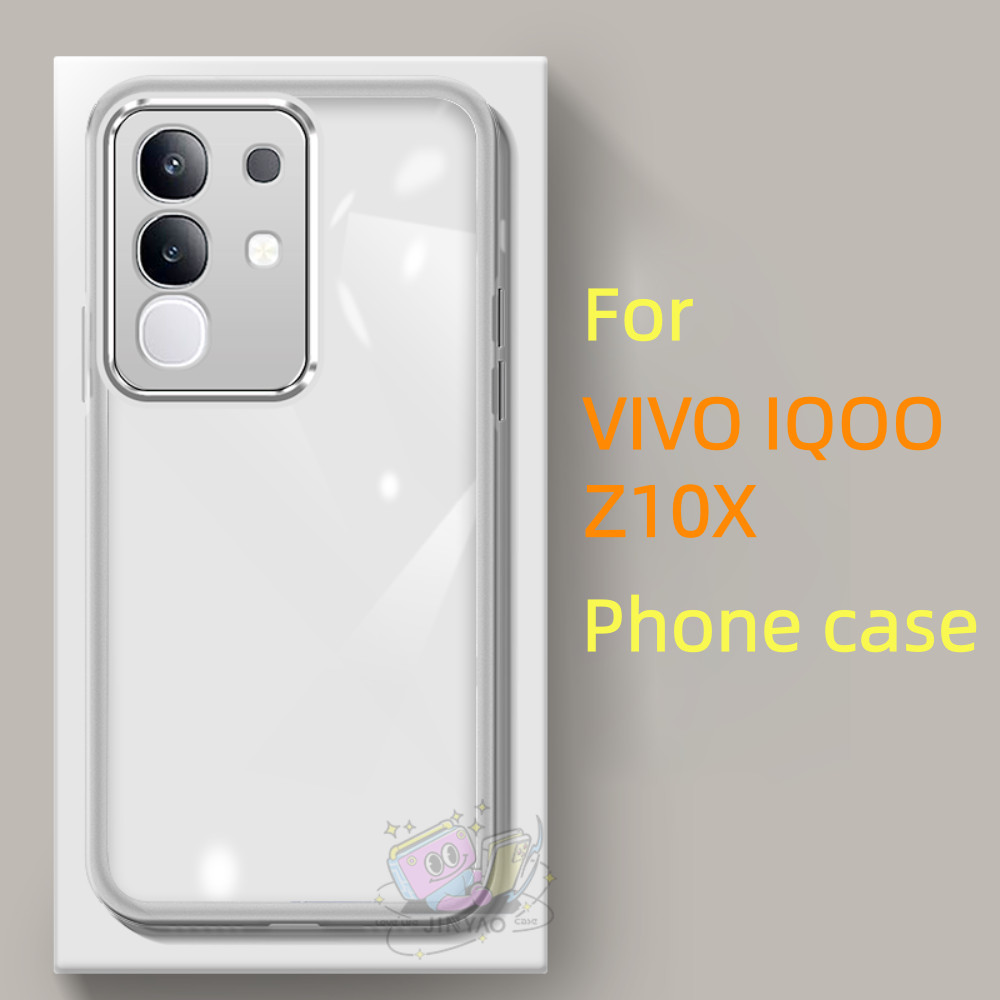 【Design】For VIVO IQOO Z10X Phone case transparent Lens protector Grip Feminine New design Anti-fingerprint Protective Case