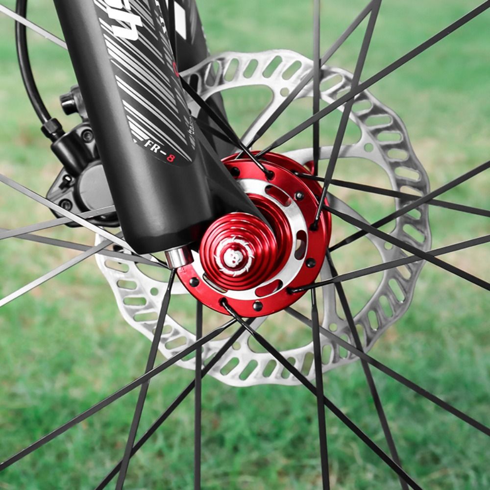 Lightweight Quick Release Bicycle Hub Nut Aluminum Alloy High Strength Rear Axle Screw M5 Anodizing Bike Accessories Rear Axle