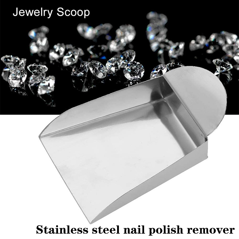 Nail Drill Spoon Double Heads Stirring Rod Stick Nail Glitter Jewelry Spoon Shovel Stainless Steel Nail Art Dotting Drill Tools CF8