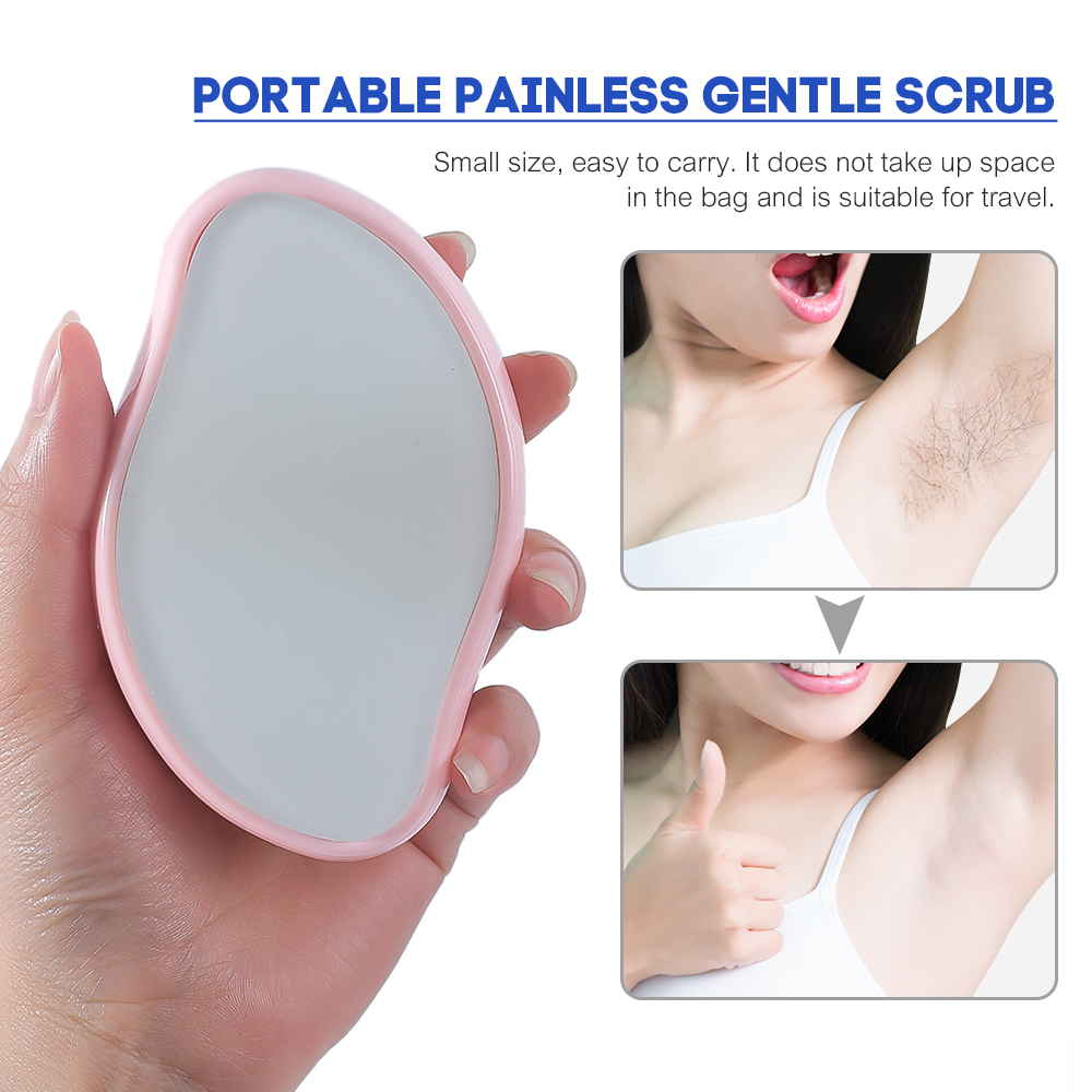 Wenefang Fashion Exfoliating Hair Removal Facial Epilator Professional Reusable Painless Safe Physical Epilator Home Glass Massage Body Care Tool