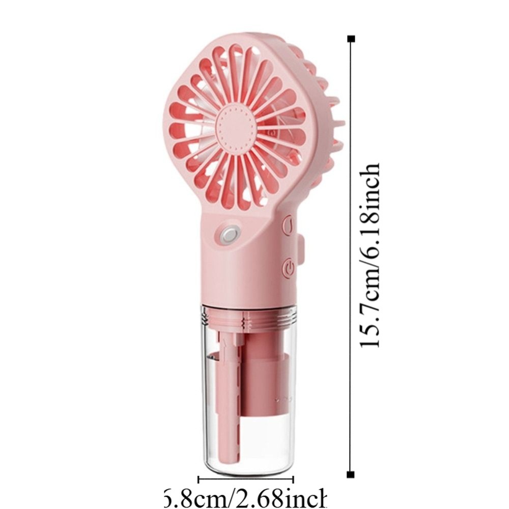 Easy To Carry Portable Cooling Spray Fan Durable Colorful Handheld Misting Fan Lightweight Water Cooling Small Personal Cooling Fans Spray Humidification