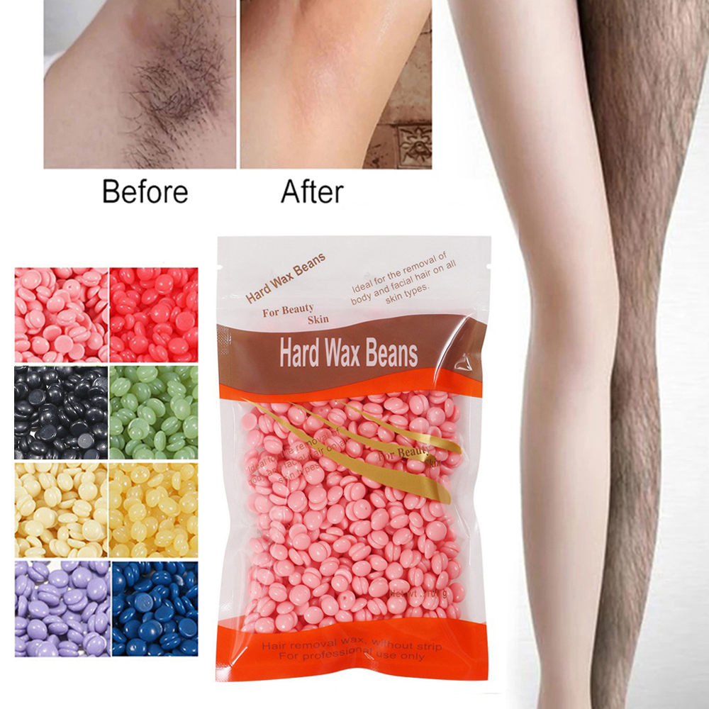 Wenefang Fashion 100g/Pack Wax Beans Depilatory Bikini Face Hair Legs Arm Hair Removal Bean Hot Film Wax Bead Painless Hair Removal