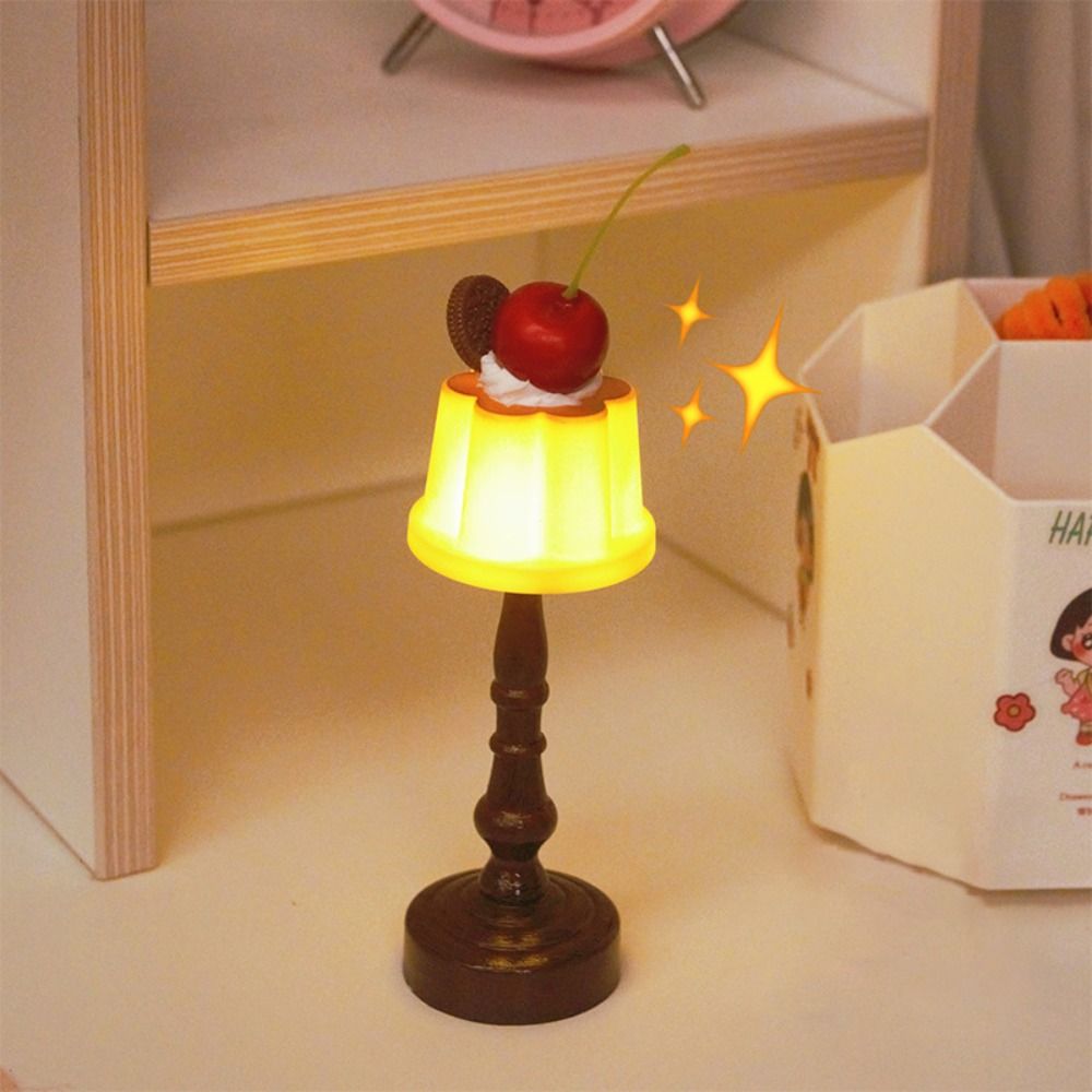 Cute Pudding Night Light Mini Gift LED Night Lamp Creative Desk Lamp Bedroom