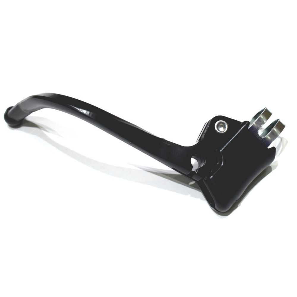1 Pair Durable Stainless Steel Bike Brake Lever Black Retro Bike Bent Bar Handle Easy to Install Road Handlebar Brake Bike Accessory
