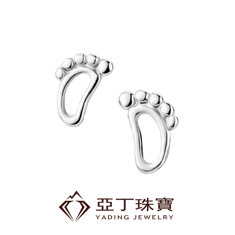 【Top Picks】Earrings Korean Style Simple Cute Small Foot Earrings for Men and Women Small Foot Fashionable Elegant Ear Jewelry