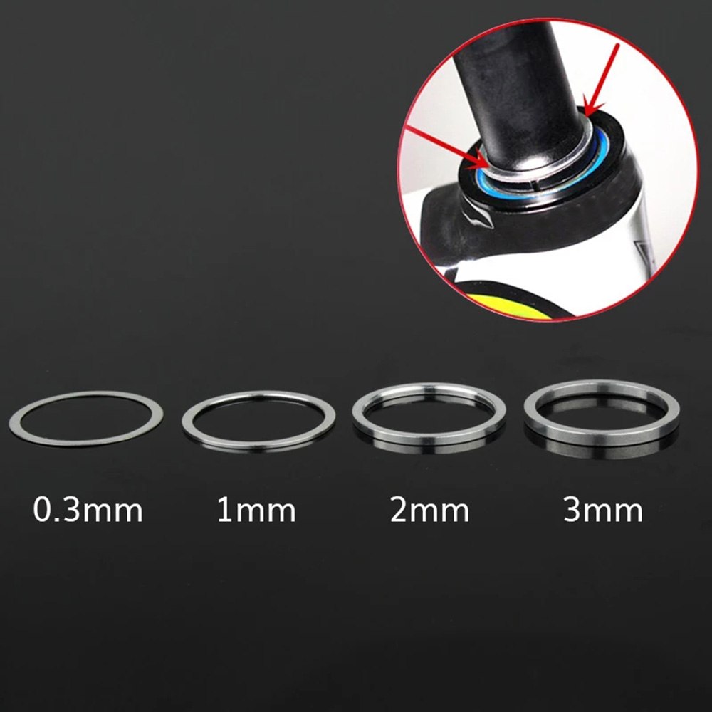 Aluminum Alloy Fine Tuning Bike Front Fork Cycling Accessories Spacing Pad Bicycle Headset Spacer Adjusting Washer Gasket