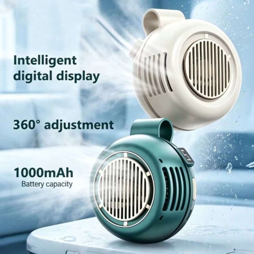Lightweight 5 Adjustable Speed Clip-On Waist Fan Wearable Mute Hanging Waist Fan Rechargeable Multi-functional Handheld Air Cooler Hiking