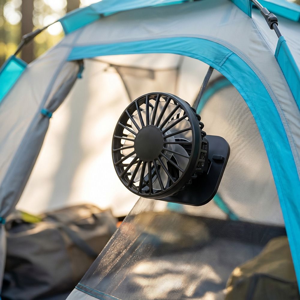 Cooling Ventilator Portable Solar Powered Fan Mini Small Hat Clip Fan Charging Lightweight Cooling Fan Camping