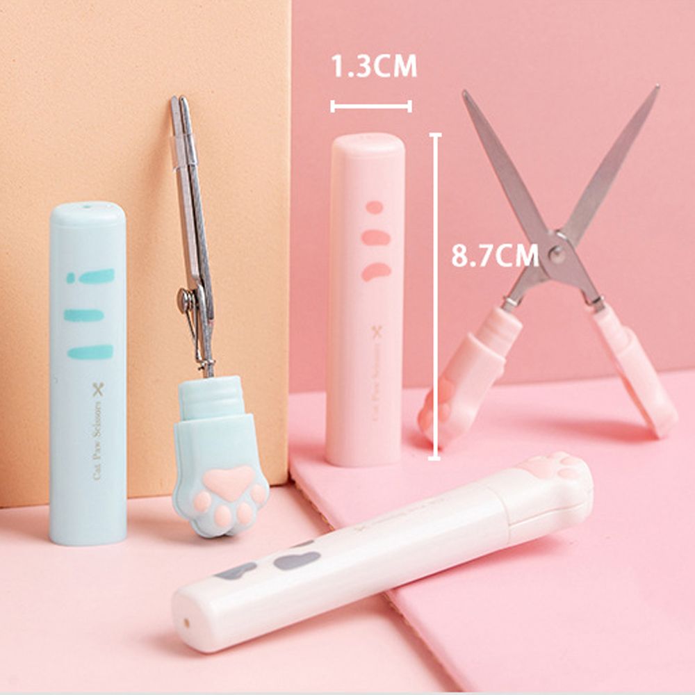 Cute Multifunctional Portable Mini Kawaii Novelty Cat Paw Hand Folding Design Stainless Steel