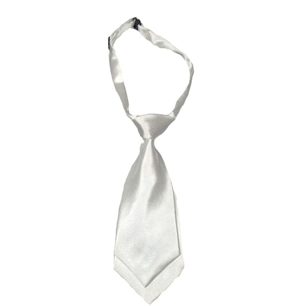 Casual Simple Lazy Ties For Women Shirt Accessories Blaze Accessories For Student Double-layer Solid Color School Uniform Tie Children Tie Elastic Necktie Small Necktie