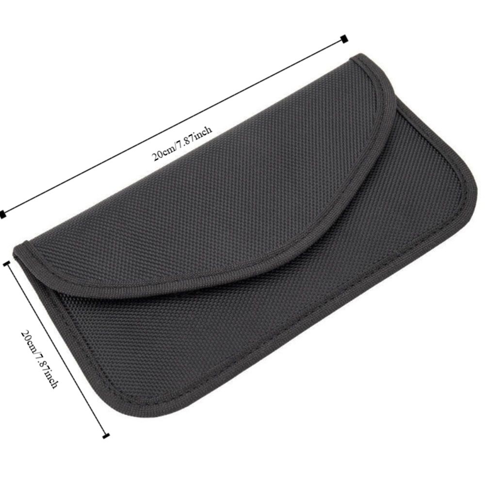 Creative Black Signal Blocking Anti-theft RFID Signal Car Key Fob Faraday Bag Car Accessories Car-styling Interior Accessories