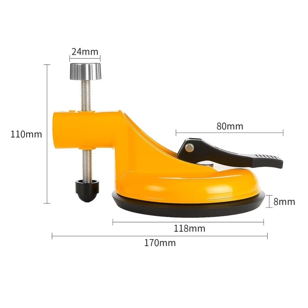 New Adjustable Tile Leveler Aluminum Alloy Suction Cup Tile Leveling Tool Leveling Splicer For Wall Tile Installation Renovation Floor Gap Fixer