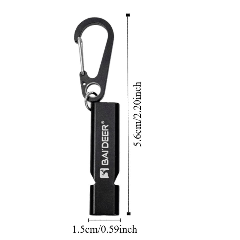 Keychain With Lanyard Aluminum Alloy Whistle Portable Metal Whistle High Decibel Whistle Loud Safety Whistle Emergency Equipment