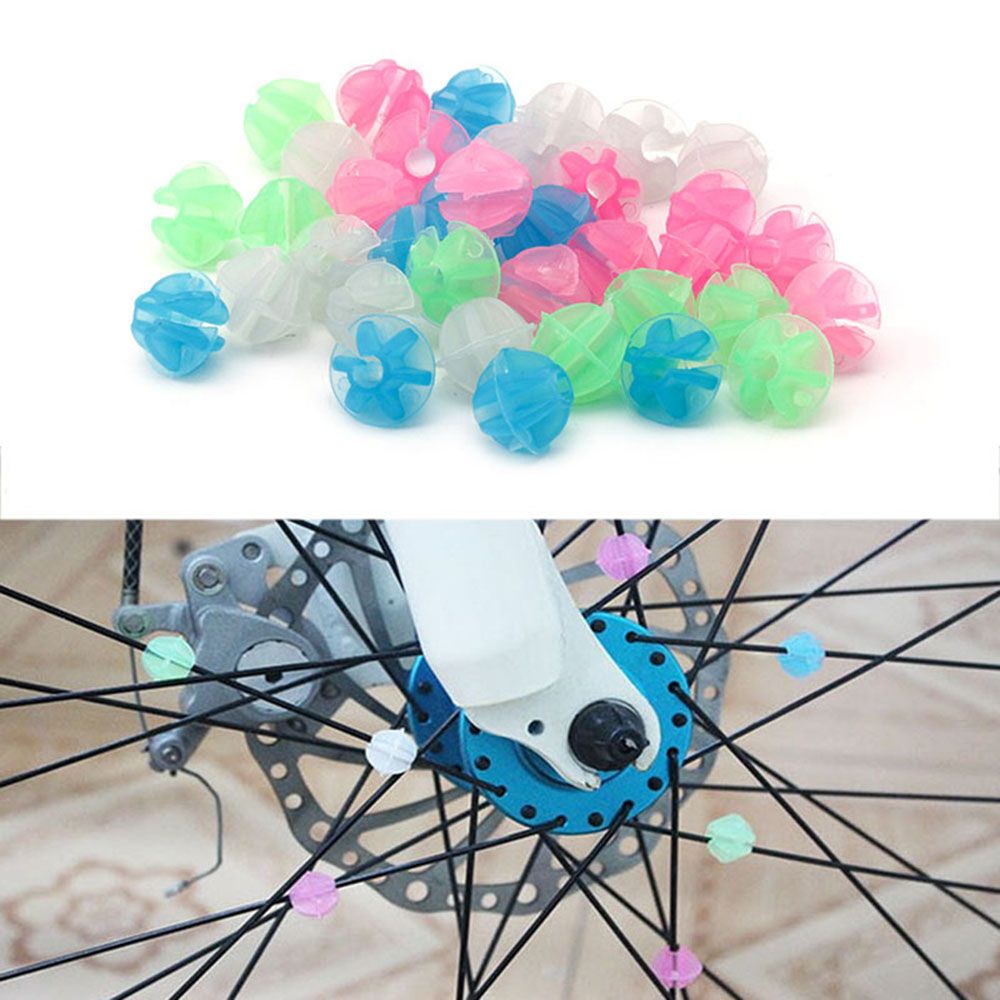 Colorful Love Heart Clip Cycling Wheel Multi-color Bicycle Plastic Decoration Bead Spoke Beads Bike Accessories
