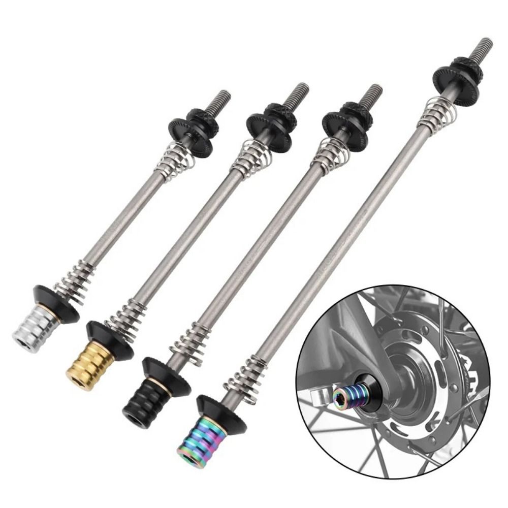 Alloy Axle 74mm/85mm/100mm Quick Release Skewers Ultralight 130-135mm Bicycle Quick Release Lever MUQZI Cycling Bicycle Steel Skewers Folding