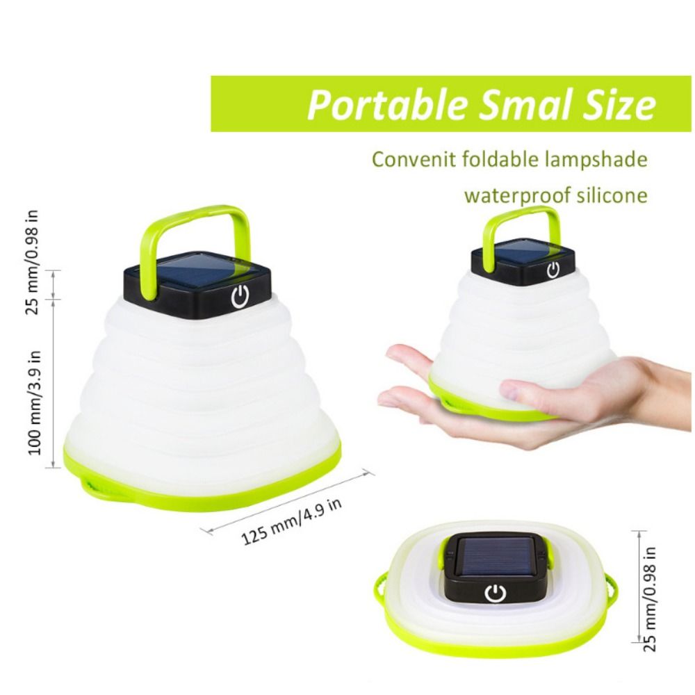 Fishing Lamp Novel Solar Lighting Lamp Portable Exotic LED Light Rechargeable Collapsible Foldable Flashlight Outdoor