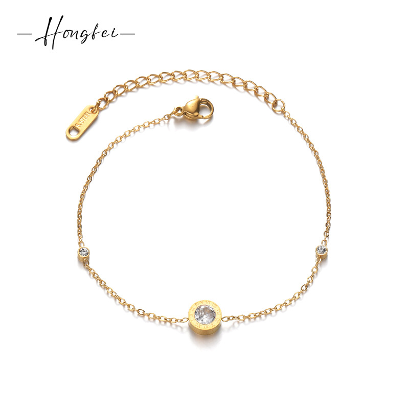 【Prices low- Now don't beslow】Special for 304 Stainless Steel Simple Numerals Bracelet Female INS Design Light Luxury Hand Jewelry