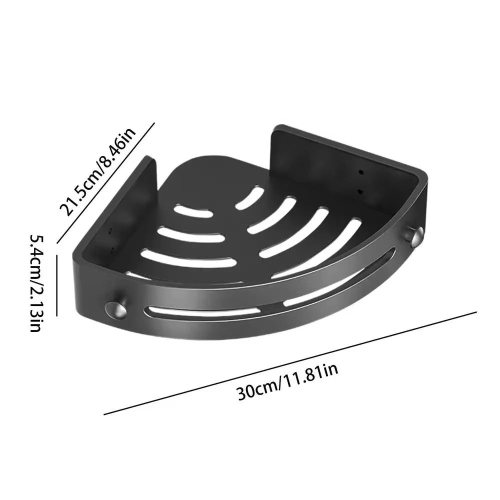 1/2/3Pcs Portable Punch-free Bathroom Shelves Wall-mounted Triangle Bathroom Corner Shelf Save Space Large Capacity Soap Rack