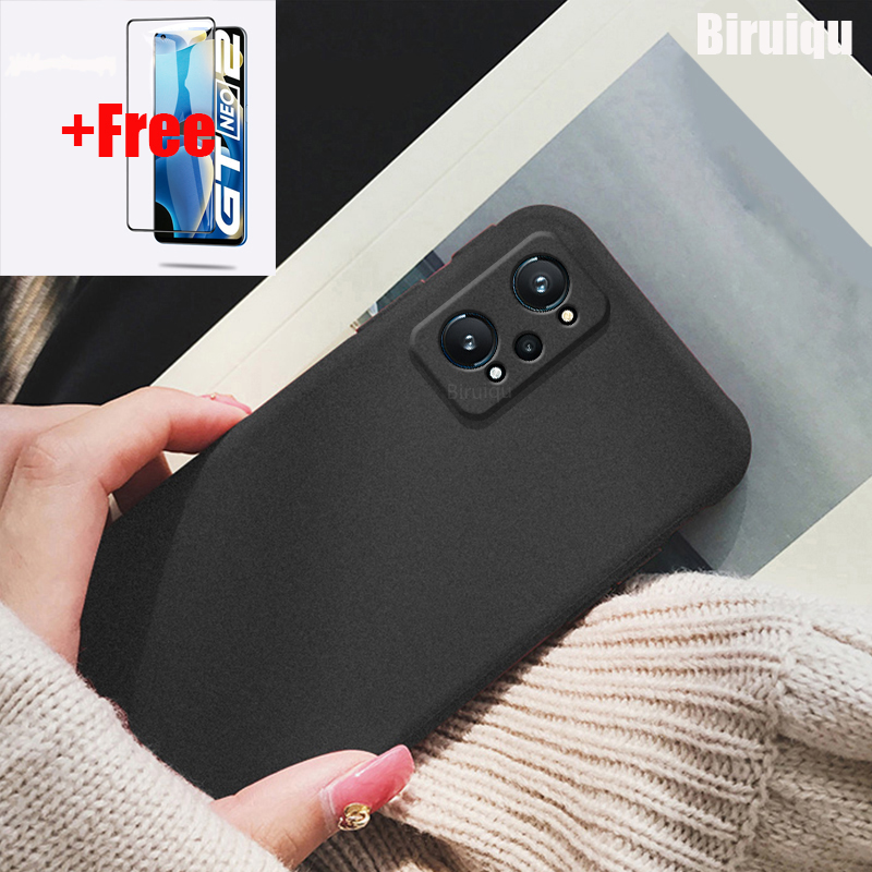 Biruiqu For Realme 16 Pro Anti Slip Soft TPU Sandstone Matte Back Case Cover